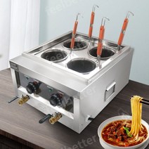 업소용 면삶는기계 전기 해면기 우동 국수삶는 면탕기 쌀국수 망 뜰채, 03.전기4구(5000W)220-380V공통