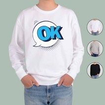 아토가토 팝아트 말풍선 유행어 ok 맨투맨 후드티