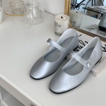 [SILVER 실버메리제인 콩단추신발] 고급천연소가죽 라운드둥근코 블랙 아이보리 베이지 발이편한 착화감좋은 가벼운 경량 선물용 데일리 낮은굽 기본 베이직소녀감성 플랫슈즈단화 1cm