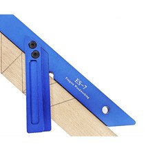 DANIU ES-7 45도 각도 눈금자 알루미늄 합금 목공 보조 도구 통치자 길이 측정, 한개옵션0