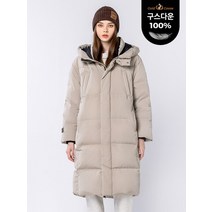 [AK PLAZA] [아키클래식]남여공용 왈라비 구스다운 롱패딩 블랙