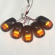레인저 150에 대 한 5pcs 앰버 LED Hilux 택시 지붕 상단 마커 조명 픽업 트럭에 돔 램프 SUV 4x4 랙 빛, 01 12 LED_01 AMBER LED