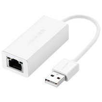 Ugreen USB2.0 유선 랜카드(ASIX)/U-20253/이더넷 컨버터/노트북/맥북 지원/8P8C RJ45 랜포트 생성/드라이버 자동설치/ASIX AX88772 칩셋사용