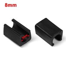 의자바퀴고정 의자바퀴 커버 고정캡 롤링스탑 패드 미끄럼 방지 가구 다리 패드 플라스틱 사무실 의자 캡 양말 전면 틸트 U 자형 튜브 후면 바닥 보호 10 개, 01 8mm