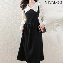 비바로그 비바로그 달콤 와이드 카라 플레어 원피스