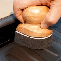 도깨비 우드퍽 핸들 패드 세트 자동차 광택 패드 왁스 어플리케이터, 나노브러쉬 패드 단품