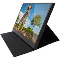 휴대용 터치 스크린 포터블 모니터, 15인치딥퍼플 120HZ HDMI