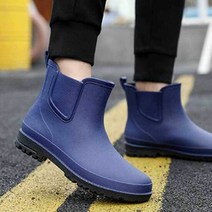 패션 남자 앵클 레인 부츠 방수 낚시 작업화 수족관, ㅇ 본상품선택, 단품