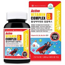 네추럴라이즈 활성 비타민B 컴플렉스 (1 300mgX90정) 3개월, 1개, 100정