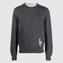 [메종마틴마르지엘라] [명품]여성 마르지엘라 22FW 디스 레이어드 그레이 울 니트 SI1