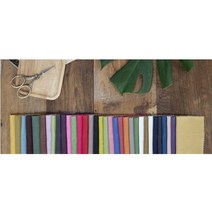 프랑스자수원단/17수 자연염색 워싱 무명 린넨 프랑스자수 원단(46color), 12.딥그린(207)
