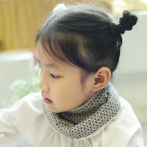 러브스티치 아동 양털 스노우빕 스카프빕