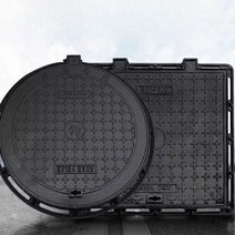 맨홀뚜껑 주철 정화조 커버 하수도 오수 원형 덮개, 500x600mm