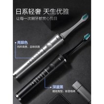 용진동 자동칫솔 음파전동 파나소닉 전동칫솔 프리미엄 수입 시니어 남녀 커플 세트, 01 캄캄하다