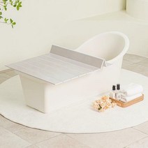 그린센스 반신욕 욕조덮개 욕조커버 미니 이동식욕조, 색상선택:코코넛 아이보리
