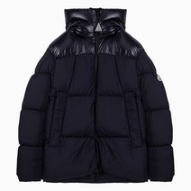 (당일) 23SS 몽클레어 로고 패치 DAMAVAND 네이비 숏 패딩 자켓 1A00234 54A81 778