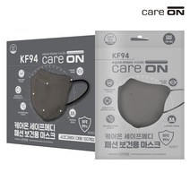 케어온 세이프메디 패션 마스크 [KF-94 2D새부리형] 시크그레이 1Px100팩, 단품, 단품