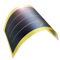 박막 태양광 패널 유연성 경량 태양전지 음영 발전 효과 우수 태양광 패널1W6볼타이어.충전하다., 노란색