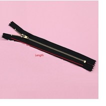지퍼고리 가방부자재 구리 지퍼 금속 닫힌 꼬리 자동 잠금 지퍼 옷 가방 지퍼 잠금 옷 바지 지퍼 청바지, c-10 개, 삼, 15cm