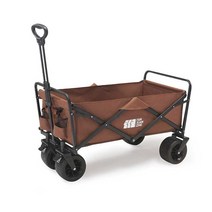 웨이건 캠프 접이식 카트 트레일러 특대형, 블랙초대형용량+더블브레이크베어링(휠폭10CM)