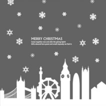 [바보사랑] 크리스마스 눈내리는 영국의 아침[수풀], 색상:초코브라운