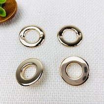 헤세드 국산) 26mm 납작 핸드아일렛 간편부착 (4쌍), 골드