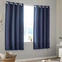 모던하우스 WOW 셀레나 반창문 암막커튼 딥블루 140x180 2개세트 BL3622087