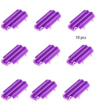 헤어 클립 웨이브 파마 막대 바 옥수수 경기자 DIY 솜털 클램프 롤러 머리 뿌리 스타일러 포머 플렉시 10 개, [01] 10 pcs