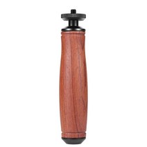카메라짐벌핸드헬드 카메라 그립 스태빌라이저 핸드그립 짐벌 DSLR 핫슈 마운트 핸들, 02 wood grain
