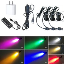 USB 미니 램프 조명 피규어 진열장 아크릴 진열대 위스키장 장식장 조명, S.USB 조광 블랙 케이스 1 트롤 3