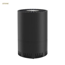 공기청정기 미니 개인 데스크탑 공기 청정기 휴대용 UV 음이온 자동차 청정기 HEPA 진정한 활성탄 필터 공, 02 Black