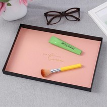 금은방 제품진열 세련 가죽 사각 트레이 소품트레이 수반