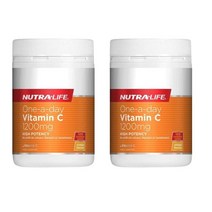 Nutralife One A Day Vitamin C Chewable 뉴트라라이프 비타민 C 1200mg 120 츄어블 2팩, 1팩