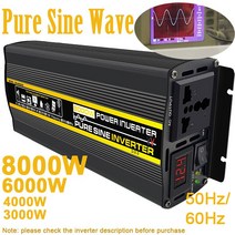 차량용인버터 12kw 8kw 6kw 순수 정현파 인버터 전원 12V-220V 변환기 50hz 60hz 태양광 시스템 RV 야외, 06 12000W_02 24V_01 220V