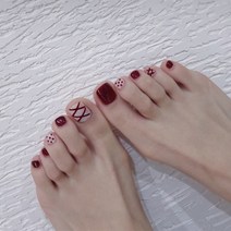 잇템샵 100여종 바캉스 페디큐어 네일팁 셀프 네일 아트 패디팁+글루+양면테잎 세트상품, 2차패디팁-129