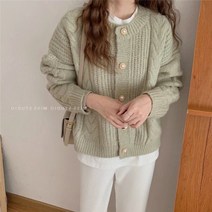 연두색가디건 크롭 연보라 꽃자수 보석단추 루즈핏 초록색 빅카라 니트 민트색 부클 하늘색
