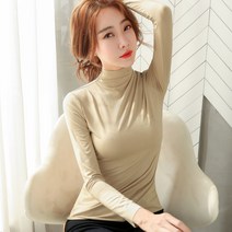 케익 펄 반짝 스팽글 봄 가을 겨울 레이어드 이너 여자 여성 슬림 긴팔 긴소매 티셔츠 S481