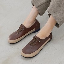 슈타운 천연소가죽 매우 편한 쿠션 여성 가죽 단화 발편한 엄마 중년 2cm