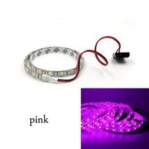 인테리어조명센서등DC 12V RGB LED 스트립 라이트 pc 케이스 컴퓨터 몰 렉스 커넥터 테이프 패널 헤더 게이, 02 ip65 waterproof_01 0.5m, 08 pink