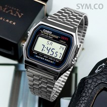 카시오 CASIO A159WA-N1DF 남성용 빈티지 디지털 메탈밴드