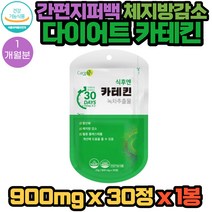 식약처인증 휴대 간편한 지퍼백 패키지 체지방 다이어트 케어 care엔 녹차 카테킨 영양제 30정X1봉 1개월분 마그네슘 비타민C 콤부차 크랜베리 블루베리 자몽 함유 건강 기능 식품