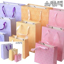 벌집무늬 쇼핑백 사각쇼핑백 며느리생일선물 고급쇼핑백, 대 - 핑크