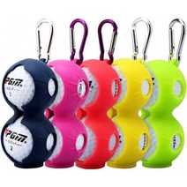 K라라 골프 볼 케이스 맨즈 레이디스 실리콘 2 개 용경량 컬러 랜덤 y4