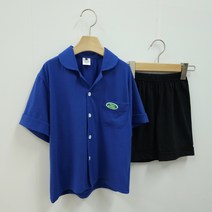 (신상할인!) 폴앤안나 실키 코튼 블루 블랙 아동 여름 잠옷 남아 주니어 초등학생 3세-16세