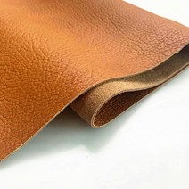 천연가죽 원단 2mm 두꺼운 상단 레이어 소가죽 전체 조각 옐로우 브라운 수제 diy 가죽 컷, 전체 50평방피트