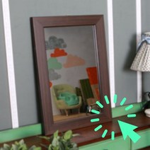 원목원형거울 창문모양거울