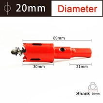 구멍 톱 M42 Bi-Metal 드릴 비트 커터 목공 도구 금속 절단 플라스틱 철 수공구 1PC 20mm-200mm, [20] 20mm M421, 20 20mm M421