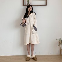 바보사랑 겟잇미 신라 양기모 절개 라운드 지퍼 미니 원피스 .겟잇미