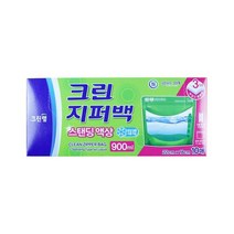 크린랩 크린 지퍼백 스탠딩액상 대 10매(900ml), 단품
