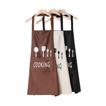 세이프티유 쿠킹 투포켓 방수앞치마 가벼운 주방 요리 공방 화원 예쁜 앞치마, 블랙